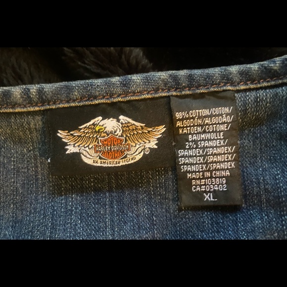Harley Davidson Woman’s Denim Vest - Picture 5 of 5